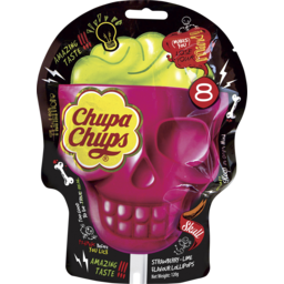 Photo of Chupa Chups Halloween Skull Lollipop Share Bag 8 Piece