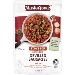 Photo of Masterfoods Devilled Sausages Stove Top Recipe Base