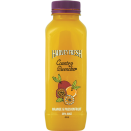 Photo of Harvey Fresh Country Quencher Orange & Passionfruit 450ml 