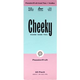 Photo of Cheeky 6% Passionfruit Iced Tea & Vodka 10x330ml Cans