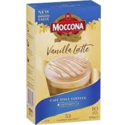 Photo of Moccona Sachets Vanilla Latte 10pk