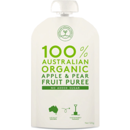 Photo of Australian Organic Food Co. Fruit Puree - Apple & Pear