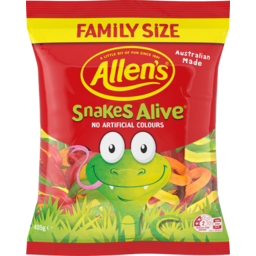 Photo of Allens Snakes Alive Family Size 405g