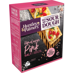 Photo of Huntley & Palmers Crackers Baked Sour Dough Himalayan Pink Salt 140g