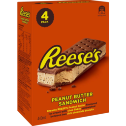 Photo of Reese's Ice Cream Sandwich Peanut Butter 4pk