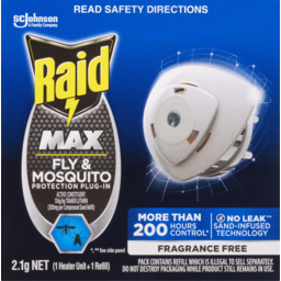 Photo of Raid Night & Day Plug In Controls Flies & Mosquitoes Heater Pest Control Unit & 1 Refill