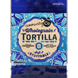 Photo of Community Co Wholegrain Tortilla Soft & Stuffable 8 Pack