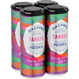 Photo of Billson's Vodka With Tangle 4 X 355ml 4.0x355ml