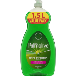 Photo of Palmolive Ultra Strength Concentrate Dishwashing Liquid, 1.5l, Original 1.5l