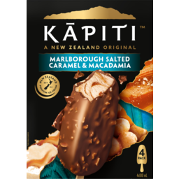 Photo of Kapiti Ice Cream Marborough Salted Caramel & Macadamia 4 Pack