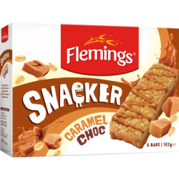 Photo of Flemings Snacker Muesli Bars Caramel Chocolate 162g