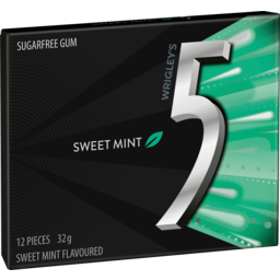 Photo of 5gum Sweet Mint Sugar Free Chewing Gum 12 Pack 32g 32g