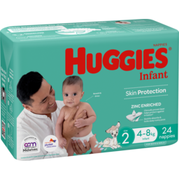 Photo of Huggies Infant Nappies Size 2 (4-8kg) 24 Pack