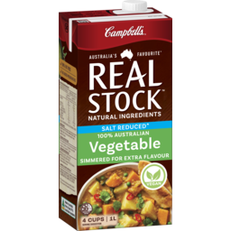 Photo of Campbell's Real Stock Vegetable Stock Salt Reduced 1lt