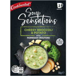 Photo of Continental Soup Sensations Cheesy Broccoli & Potato With Parmesan Croutons 2 Serves 56g