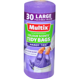 Photo of Multix Colour Scents Tidy Bags Large 30pk Lavender