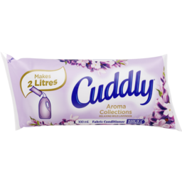 Photo of Cuddly Aroma Collections Liquid Fabric Softener Conditioner, 300ml, Makes 2l, Relaxing Wild Lavender Refill Sachet, Long Lasting Fragrance, Luxurious 