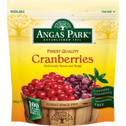 Photo of Angas Park Cranberries Soft & Juicy Whole 140gm