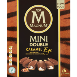 Photo of Magnum Ice Cream Dessert Sticks Double Caramel Frozen 6 Pack