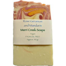Photo of Merri Creek Soaps Soap Bar - Rose Geranium & Mandarin
