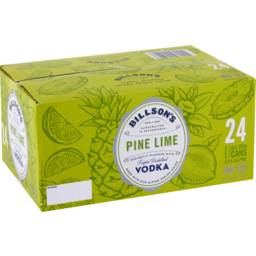 Photo of Billson's Pine Lime Vodka Mix 24pk 355ml
