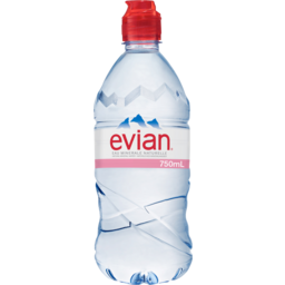 Photo of Evian Still Natural Mineral Water Sports Cap Bottle