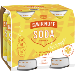 Photo of Smirnoff Soda Vodka Pineapple & Lime Can