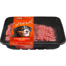Photo of V.I.P. Petfoods Supreme Fresh Steak Mince Chilled Adult Dog Food 800g 800g