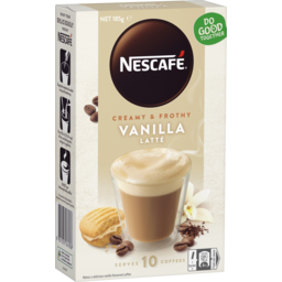 Photo of Nescafe Cafe Menu Sachets Vanilla Latte 10pk