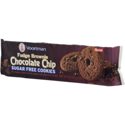 Photo of Voortman Sugar Free Fudge Chocolate Chip Cookies