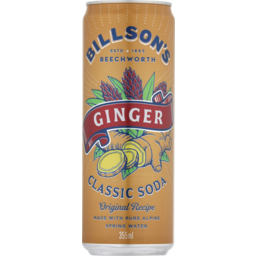 Photo of Billson's Ginger Classic Soda 355ml