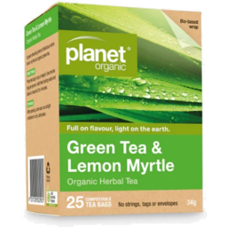 Photo of PLANET ORGANIC Org Green Tea & Lemon Myrtle 25 Bags