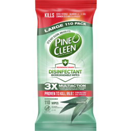 Photo of Pine O Cleen Disinfectant Biodegradable Wipes Eucalyptus 110 Pack