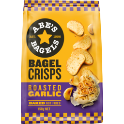 Photo of Abe's Real Bagel Crisps Garlic