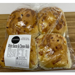 Photo of Rochester Bakery Cheese & Bacon Roll 4pk