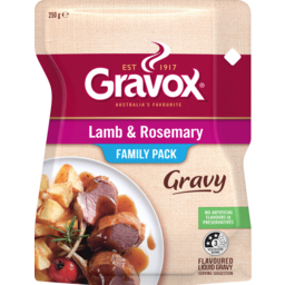 Photo of Gravox® Lamb & Rosemary Liquid Gravy Pouch Family Pack 250g 