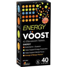 Photo of Voost Vöost Energy Orange & Mango Effervescent Tablets 40 Pack 40.0x