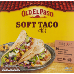 Photo of Old El Paso Original Mild Sweet Paprika & Tomato Soft Taco Kit 10 Pack 405g
