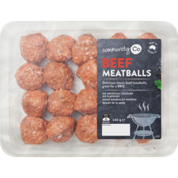Photo of Comm Co Meatballs Beef 420gm