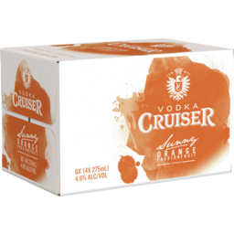 Photo of Vodka Cruiser Sunny Orange Passionfruit 4.6% 6x4x275ml