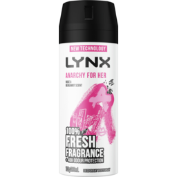 Photo of LYNX Deodorant Body Spray 100% Fresh Fragrance + 48HR Odour Protection Rose And Bergamot Scent