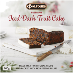 Photo of Balfours Premium Iced Dark Fruit Cake