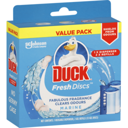 Photo of Duck Fresh Discs Toilet Cleaner Marine Refill 2x36ml 2.0x36ml