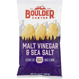 Photo of Boulder Canyon  Malt Vinegar & Sea Salt Kettle Potato Chips