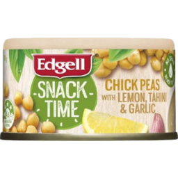 Photo of Edgell Snack Time Chick Peas With Lemon Tahini & Garlic