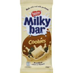 Photo of Nestle Milkybar Milk & Cookies 180g Block 180g