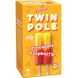 Photo of Peters Twin Pole Pineapple & Raspberry  8 Pack