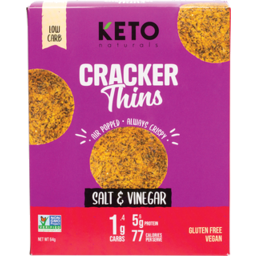 Photo of Keto Natural Cracker Thins Salt & Vinegar