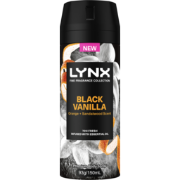 Photo of Lynx Fine Fragrance Collection Deodorant Body Spray 72hr Fresh Black Vanilla