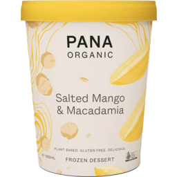 Photo of Pana Organic Ice Cream Salted Mango & Macadamia